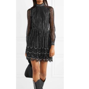 Michel Kors Crystal Embellished Lace Dress